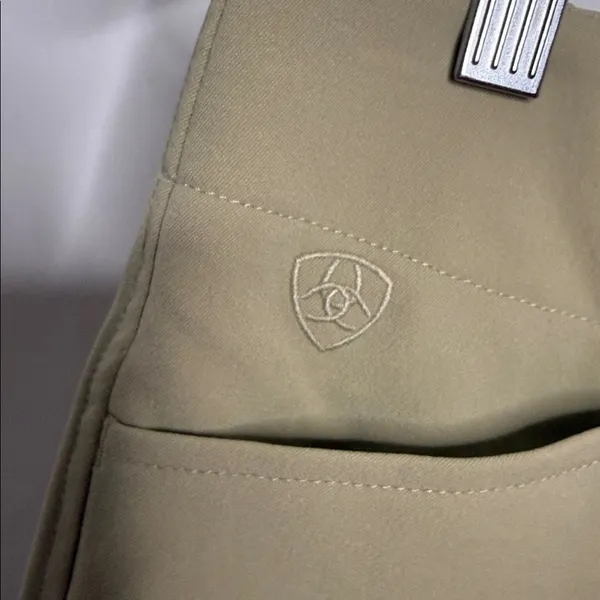 Ariat pro series tan horse riding breeches pants sz 24 R - Image 6