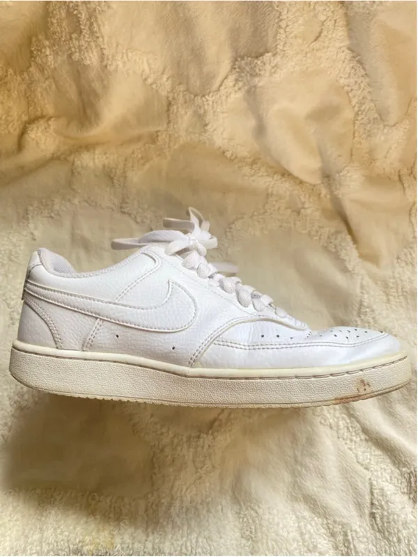 Nike Court Vision Low White Leather Sneakers Streetwear Quiet Luxury Old Money 8 - Image 6