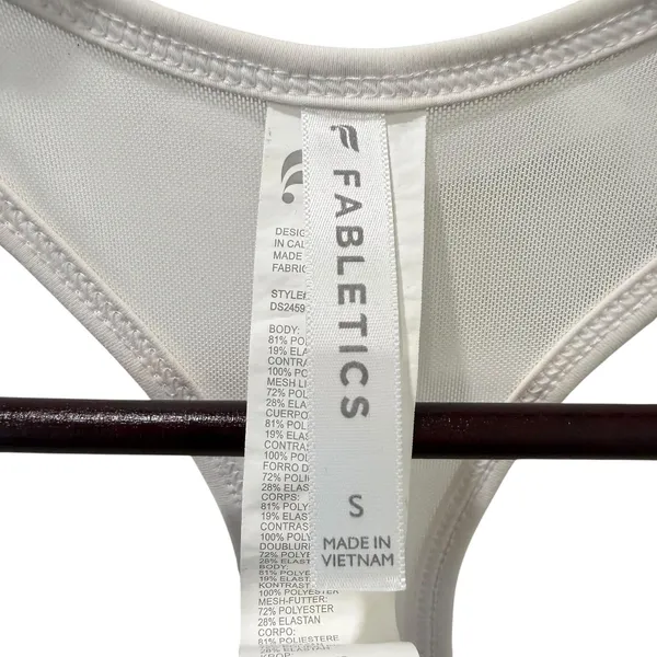 Fabletics Dress Womens Small White Tank Pleated Tennis Skater Racerback Athletic - Image 10