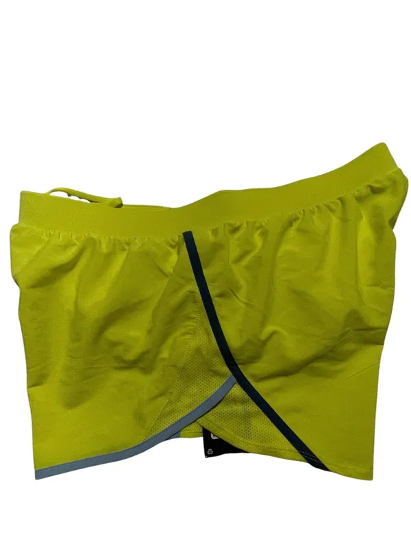 Under Armour Women's Neon Lime Training Shorts with Gray Reflective Trim‎ - Image 4