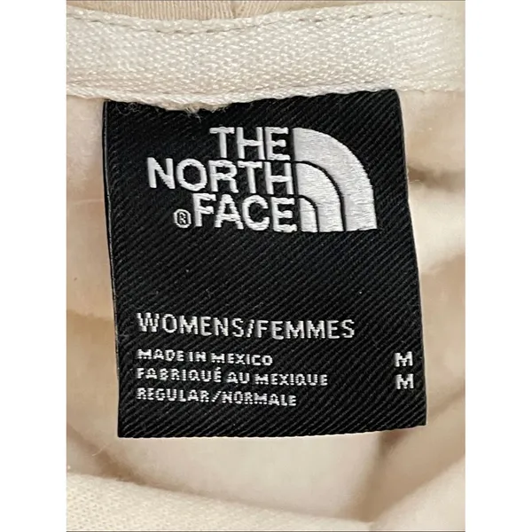The North Face Half Dome Hoodie Women's M Cream Ivory Logo Pullover Sweatshirt - Image 2