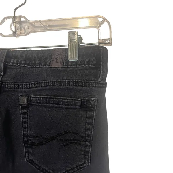 Aura Women's Size 28 Western Black Denim‎ Straight Leg Jeans - Image 6