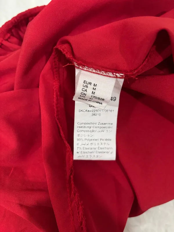Red Blouse Size M - Image 3