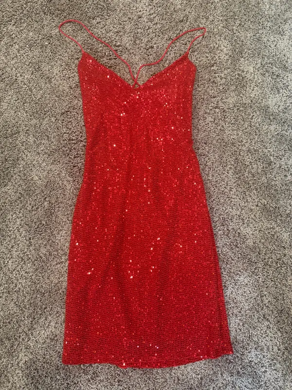 Windsor Dress Mini Red Glitter - Image 3