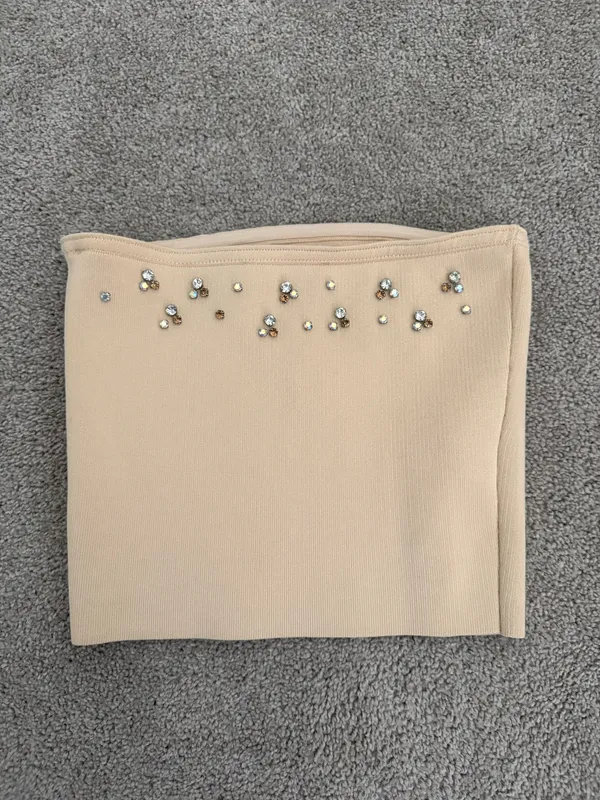 Zara Rhinestone Tube Top - Image 2