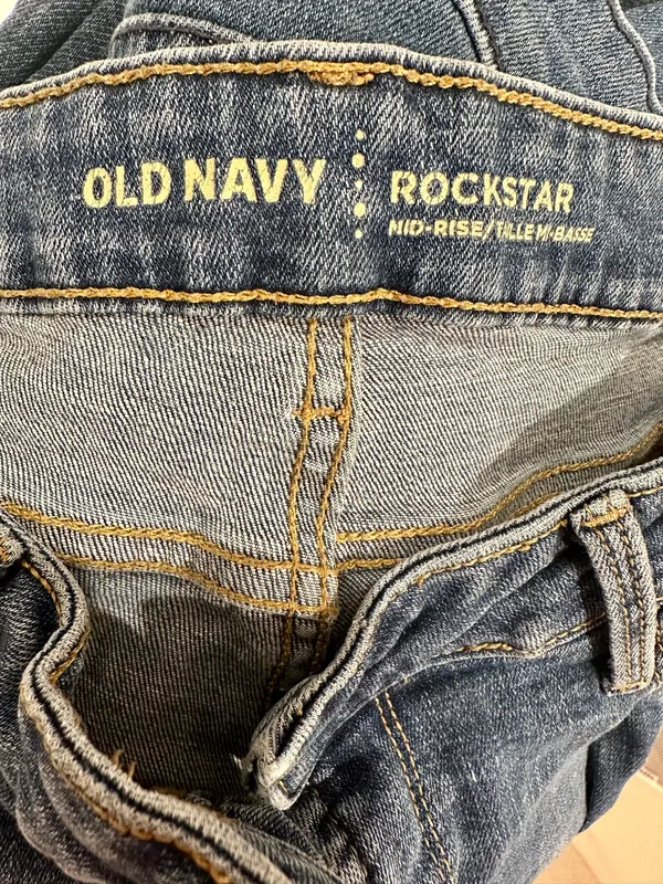 Old Navy - Rockstar Mid Rise Distressed Jeans - Great condition! - Image 3