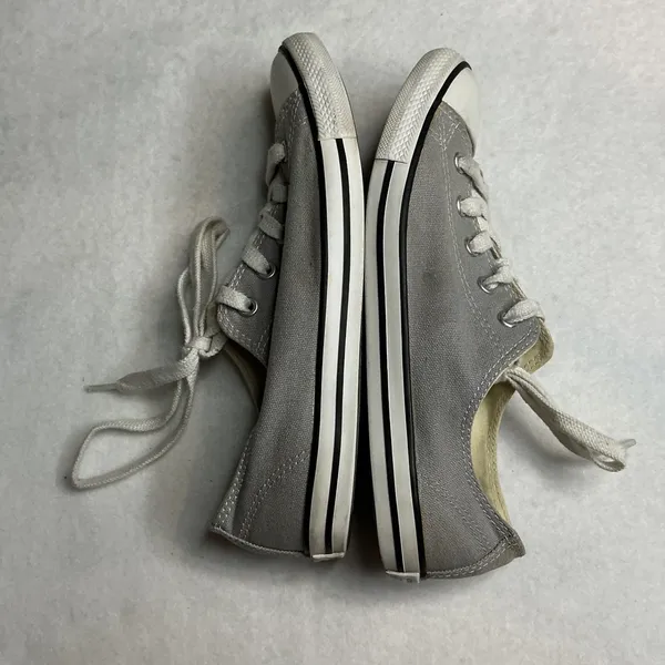 Converse‎ Chuck Taylor All Star Dainty Ox Grey Canvas Sneakers Women 7 - Image 4
