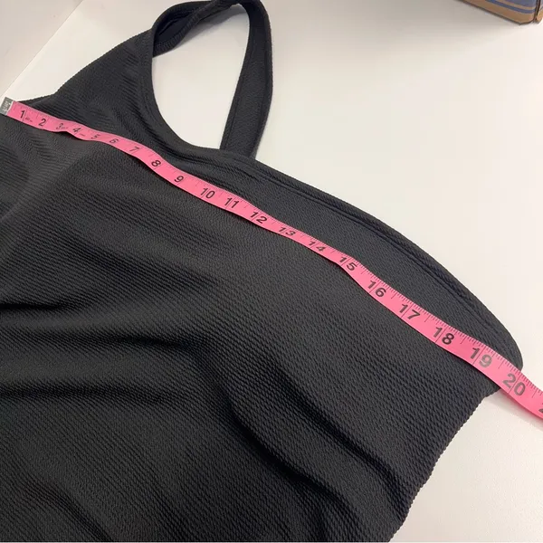 Old Navy black swimsuit one‎ piece crinkly size 3X removable pads clean crotch - Image 5
