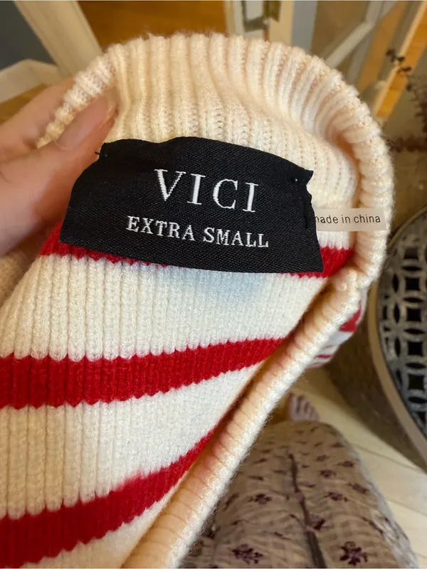 ✨NWOT VICI J’adore Striped Sweater XS✨ - Image 4