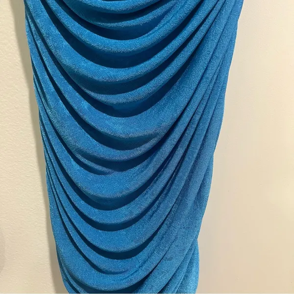 NEW Lioness One Shoulder Ruched Bright Blue Mini Dress - Image 5
