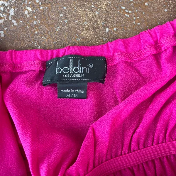 Old Navy Y2k hot pink strappy cami boho tank top sz M - Image 5