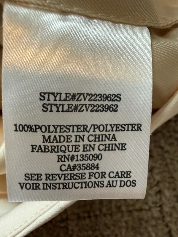 Z-Supply Eleanor Cream Twill Vest sz L - Image 3