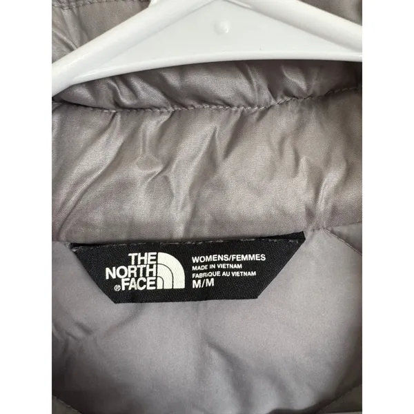 The North Face women's silver gray puffer size medium - Image 2