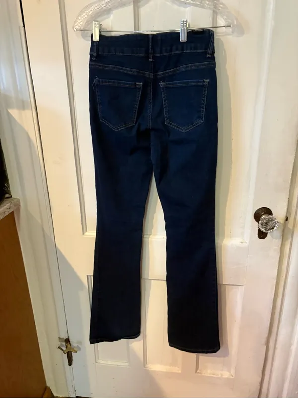 Almost Famous Dark Indigo Flare Jeans - Image 5