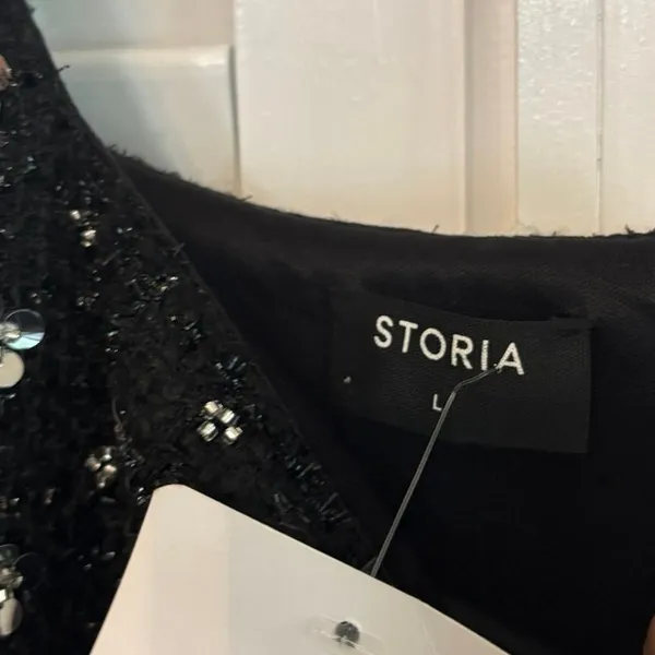 Storia Black And Silver Dress Size‎ Large - Image 6