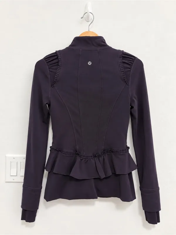 Lululemon City To Yoga Define Jacket in Deep Purple Sz 6 - Image 3