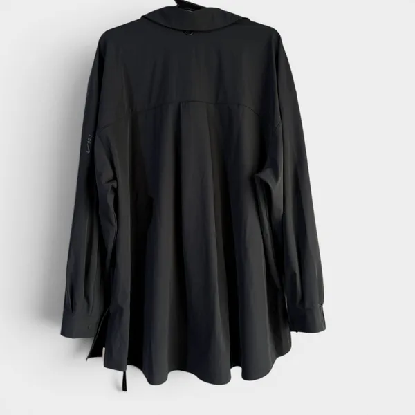 Nike 24.7 Dri-FIT Women's Oversized Button Down Woven Shirt Black NWT Size Large - Image 5