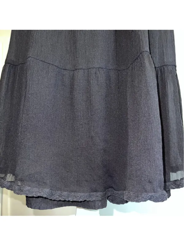 Abercrombie & Fitch Black Midi Dress M - Image 7