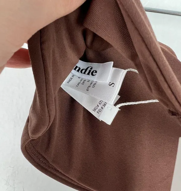 NWT Andie Swim The Scala Top Flat in Espresso Brown Size Small S NEW - Image 10