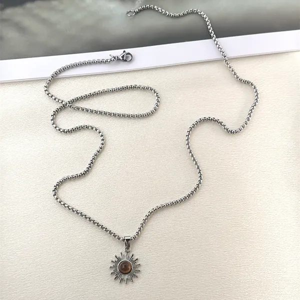 Sun Pendant Necklace for Men Women Streetwear Punk Hip Hop Unisex Necklace - Image 4
