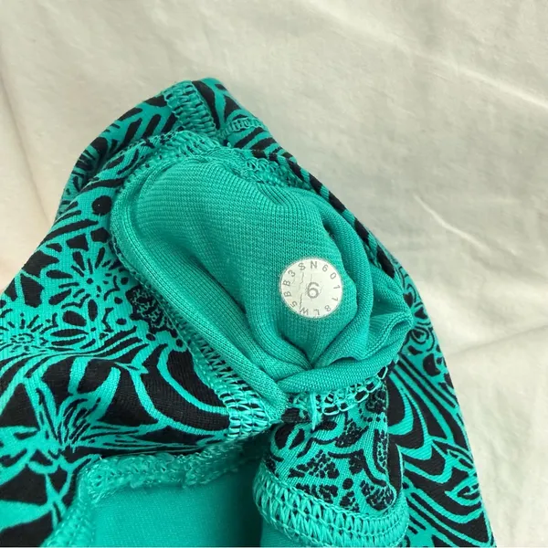 Lululemon Wunder Under High Rise Leggings Tights 28” Viridian Green Black Sz 6 - Image 7