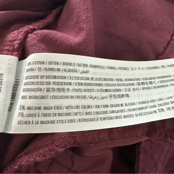 Abercrombie & Fitch Women’s Burgundy Y2K Button-Up Corduroy Skirt Size 00 - Image 5