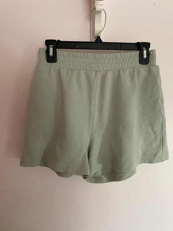 Pale Green Sweat Short - Image 2
