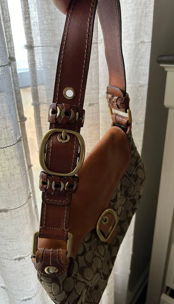 Vintage  Buckle Shoulder Bag - Image 2