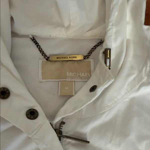 Michael Kors white‎ utility Jacket szM - Image 2