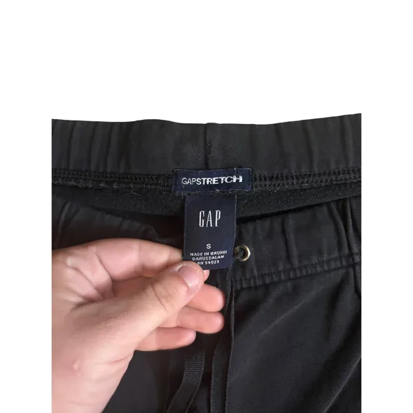 Vintage 2003 GAP Low Rise Flare Yoga Pants S Black Y2K Stretch Drawstring 0606 - Image 4