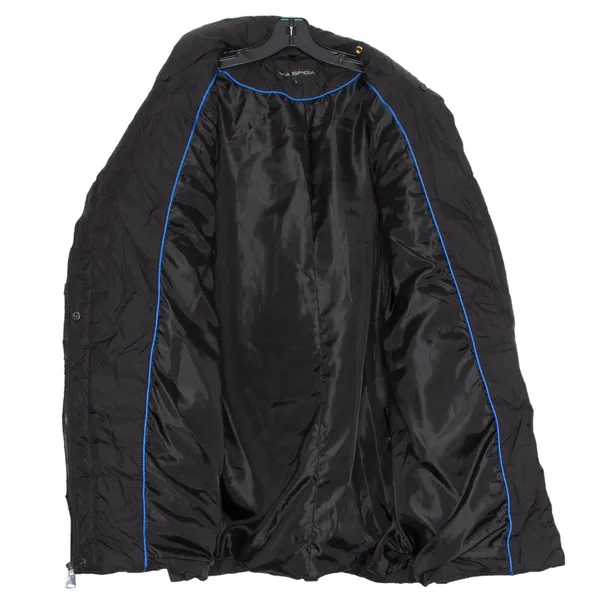 Via Spiga Coat Puffer Down Quilted Minimalist Streetwear Gorpcore‎ Black Large - Image 3
