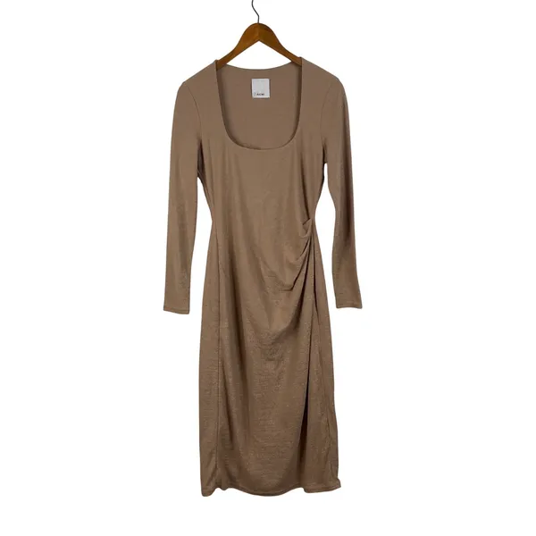 Acler‎ Highland Midi Dress in Nougat Size 8 - Image 2