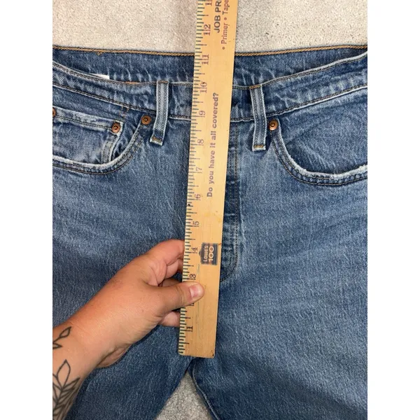 Levi's Premium women 501 S Skinny Jeans Blue Light‎ Wash 5-Pocket 27x28 - Image 9