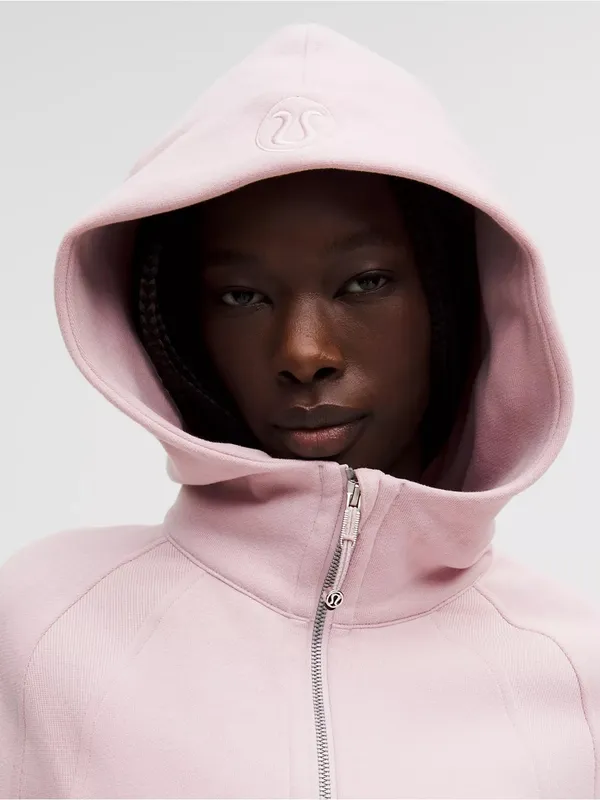 NWT Lululemon waist length oversized hooded scuba size xs/s porcelain pink - Image 3