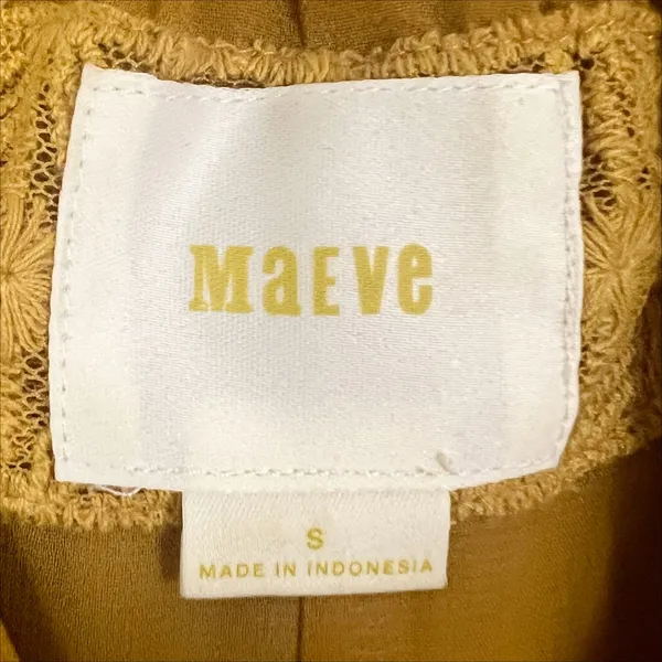 Anthropologie Maeve Ingrid Velvet Tunic Dress in Golden Yellow Size Medium - Image 6