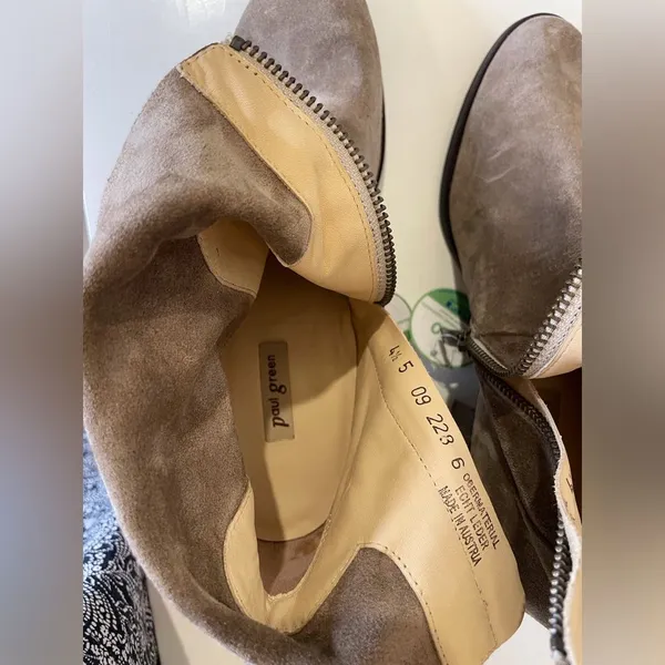 Paul Green NWT Women’s Tan Suede Ankle Boots Size‎ 7 - Image 11