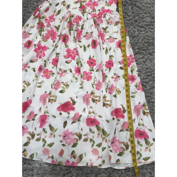 Scarlet Darkness Women Sundress Floral Printed Corset Ruched Bust Cami Flowy M - Image 13