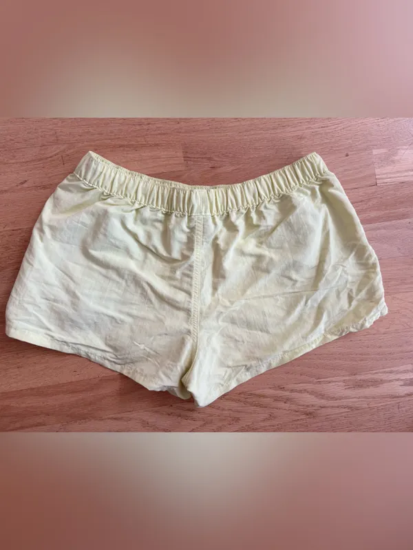 Patagonia Light Yellow Women's Athletic Shorts - Image 4