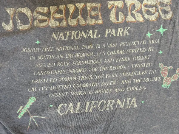 Joshua Tree National Park Vintage-Vibe T shirt Size Small - Image 7