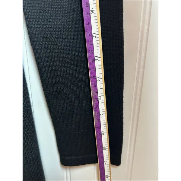 Lauren Ralph Lauren Black Dress with WHITE Hem Stripe and Side Buckle Size M. - Image 6
