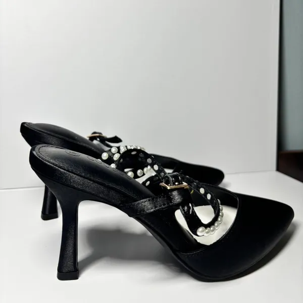 Coutgo Black Pear Heels Size 6 - Image 2