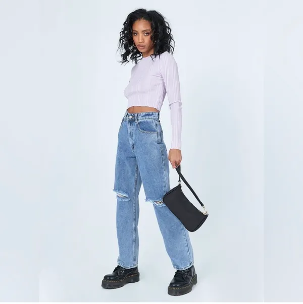 Princess Polly Denim Vienna Straight Leg Denim Jeans Size 4 - Image 12