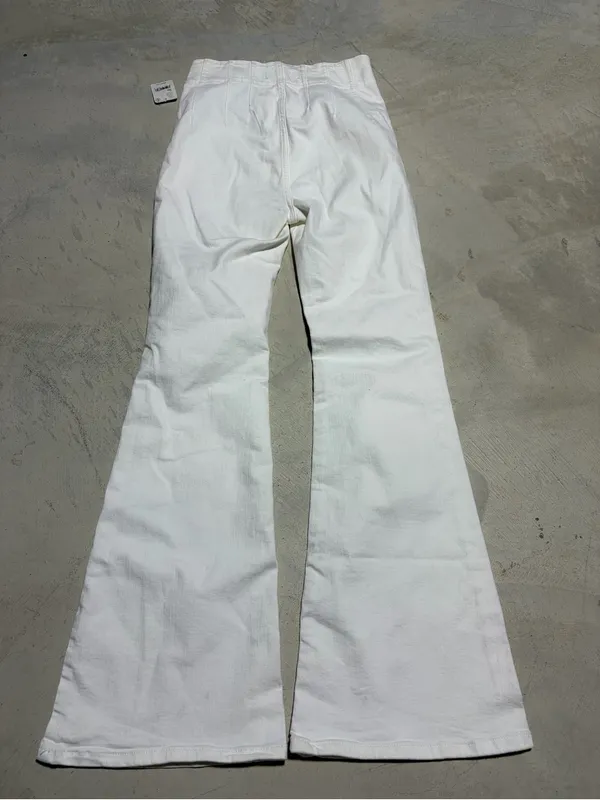 We the free people NWT Women’s White Flared Jeans 30 MARKS MSRP$98 - Image 14