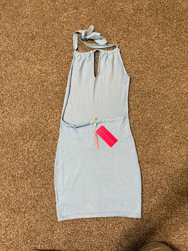 Beginning Boutique Mini Halter Dress - Image 3