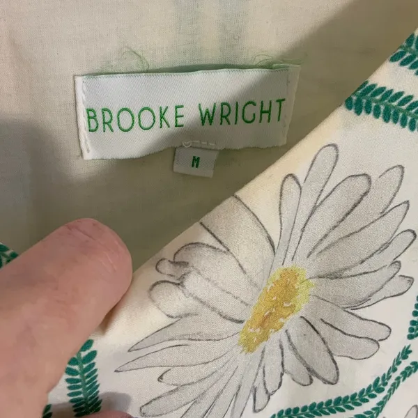 Brook Wright Floral Sundress size medium‎ Green - Image 2
