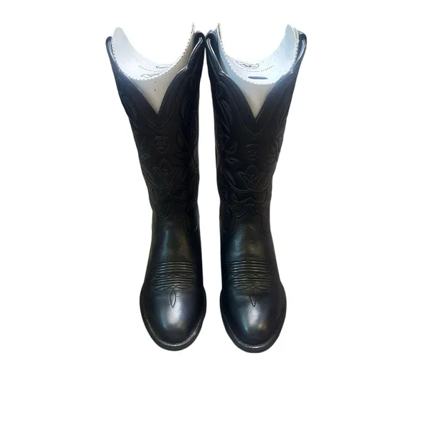 Ariat Women’s Heritage Western Black Deertan Boots 7 Wide - Image 3