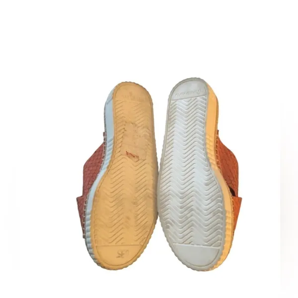 Franco Sarto Birch Slide Platform Sandal 8.5 Salmon Python Print Festival Summer - Image 4