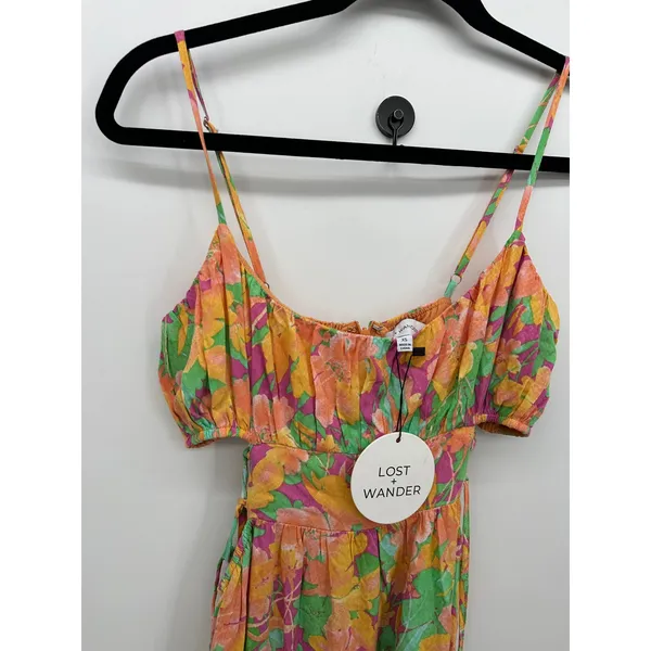 Lost‎ + Wander Womens Floral Tropical Maxi Dress Sz XS Beach Vaca Cruise Resort - Image 4