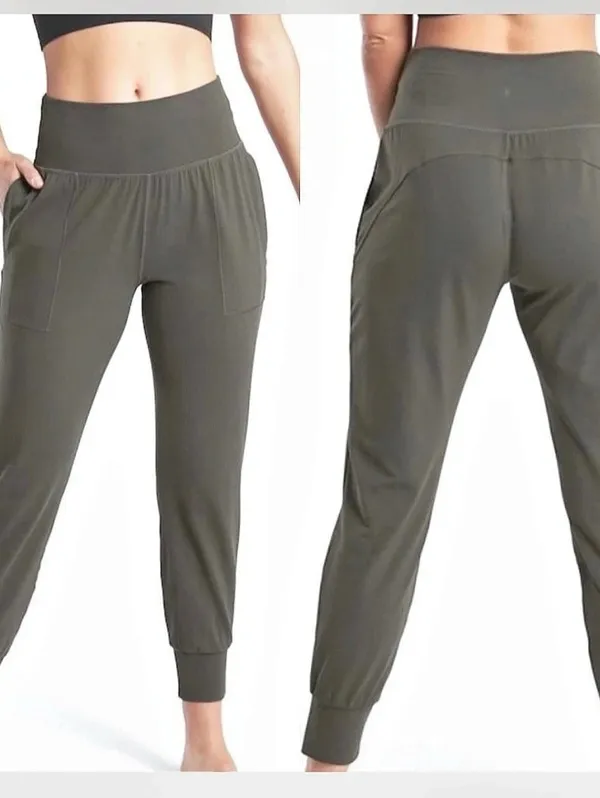 Athleta Salutation Jogger in Powervita Grayish Green Size Small - Image 2