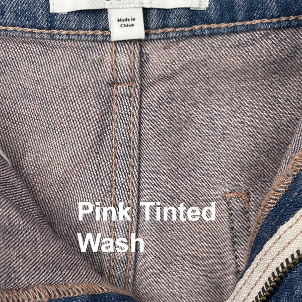 American Apparel Women Crop Wide Leg Jeans 30 Pink Tint Wash Y2K 90s‎ - Image 4
